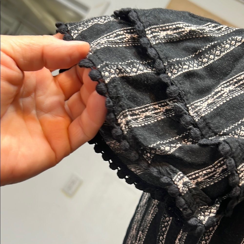 Xhilaration Black and White Patterned Jumpsuit - Picture 6 of 8